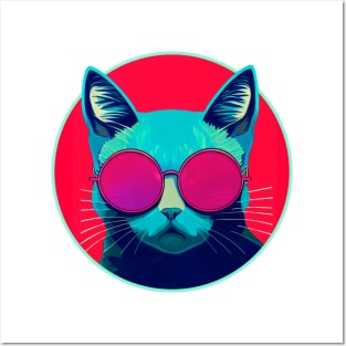 Pop Art Kitten || Vector Art Cat Posters and Art